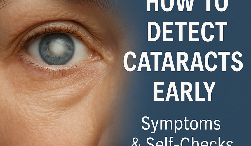 How to Detect Cataracts Early: A Guide to Clearer Vision